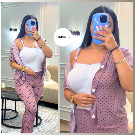 ENSEMBLE FRAISE 🍓 Chemise Besti & Pantalon