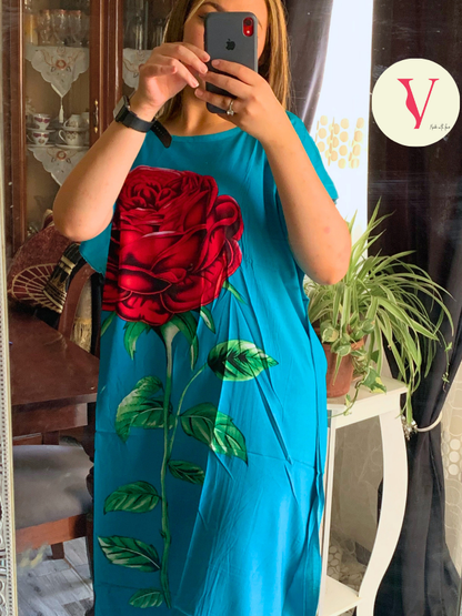 فستان الوردة 🌹 الجديييد الجديييد 🤩و سومة أرررض 🔥