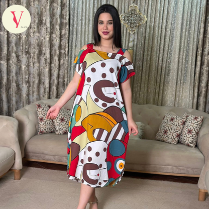 روب الألوان قماش بارد صيف 2025 ❤️