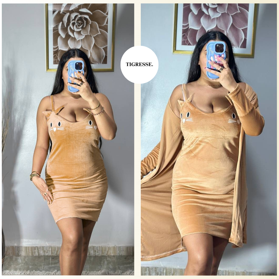 أنــسومبل 2 قـطـع الـقـطة 😻 قطــيفة سوبر صوفت