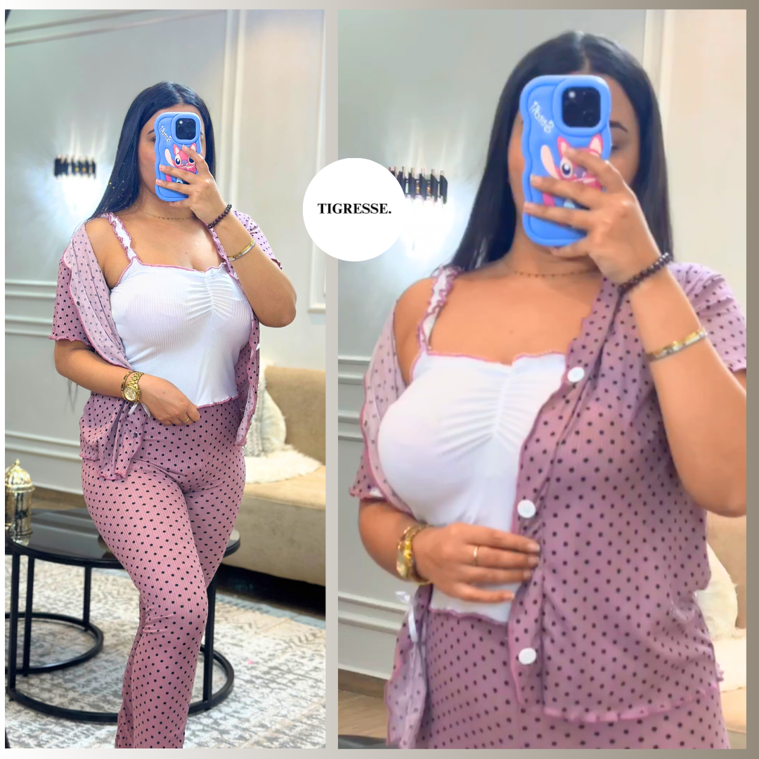 ENSEMBLE FRAISE 🍓 Chemise Besti & Pantalon