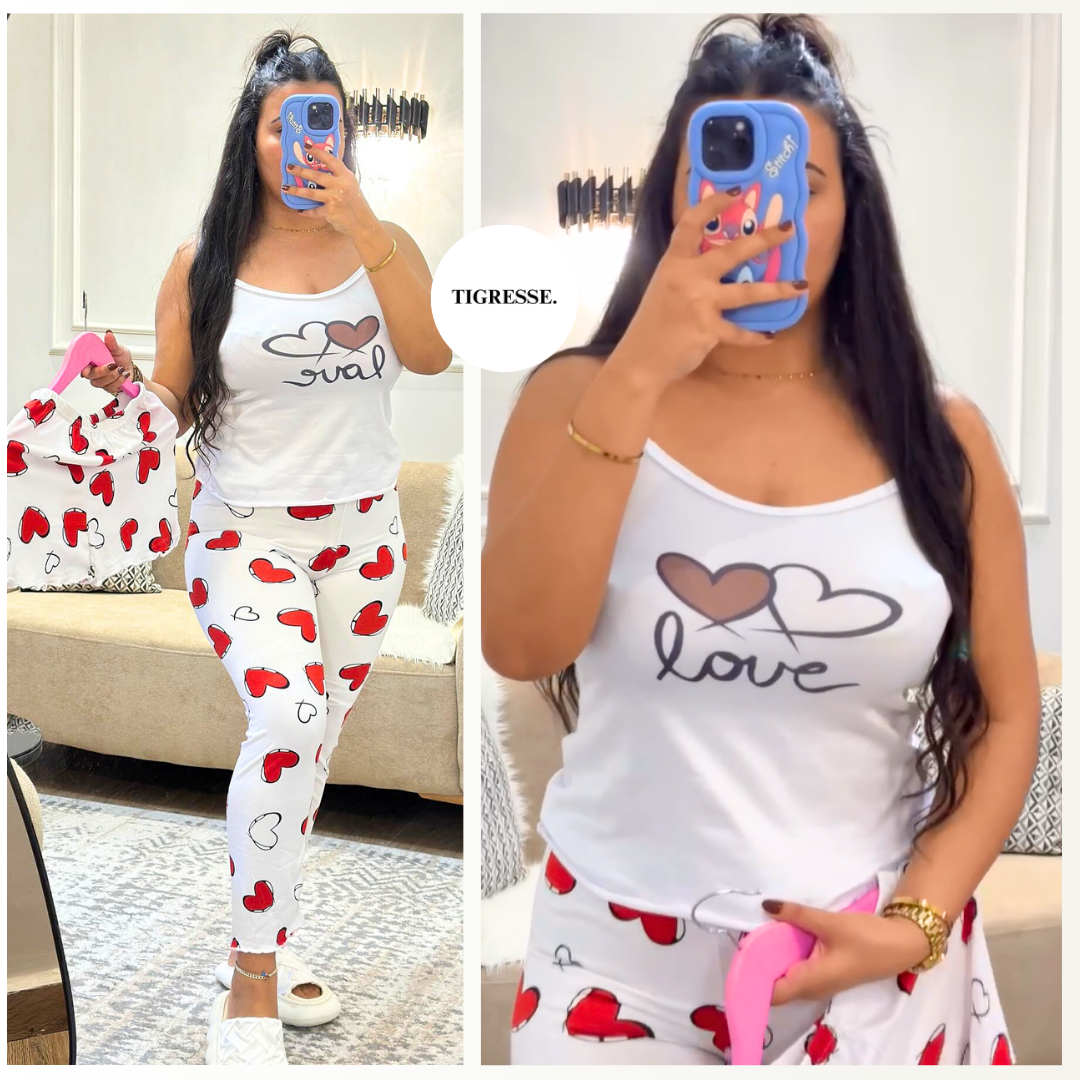 ENSEMBLE💕 3 PCS (Short, Pantalon & Besti)