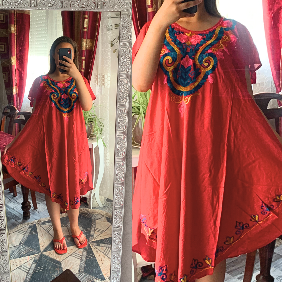 جبة وردة الياسمين 😍 خفيـفـة و شــابة