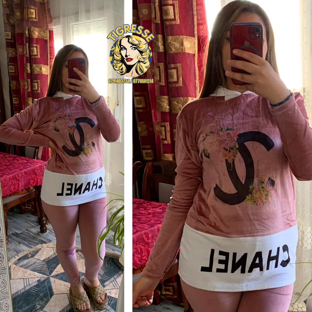 Pijama CHANEL ✨ قـطـيفة حـنيـنـة و خــفيــفـة